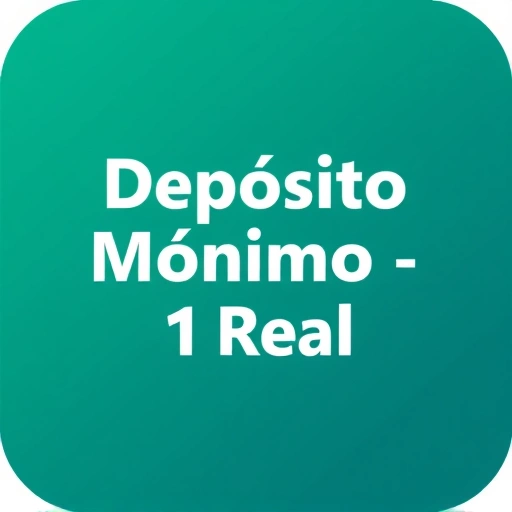 depósito mínimo 1 real